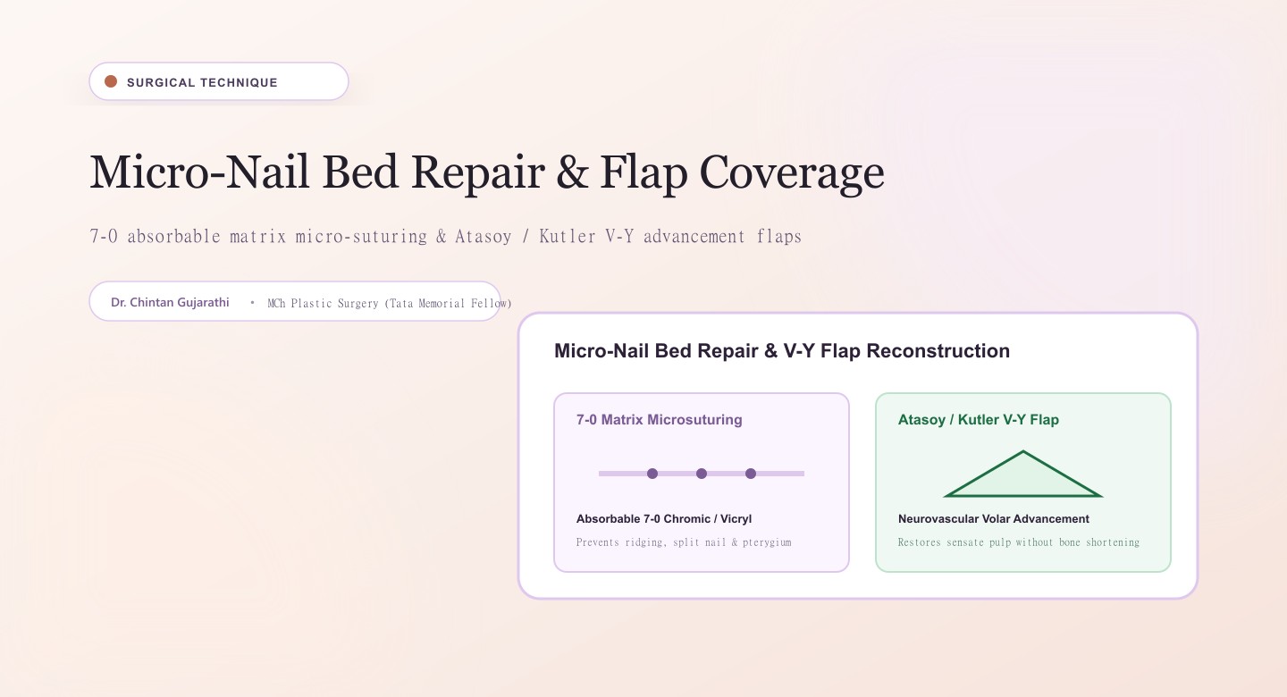 Nail Bed Injuries & Fingertip Repair clinical illustration